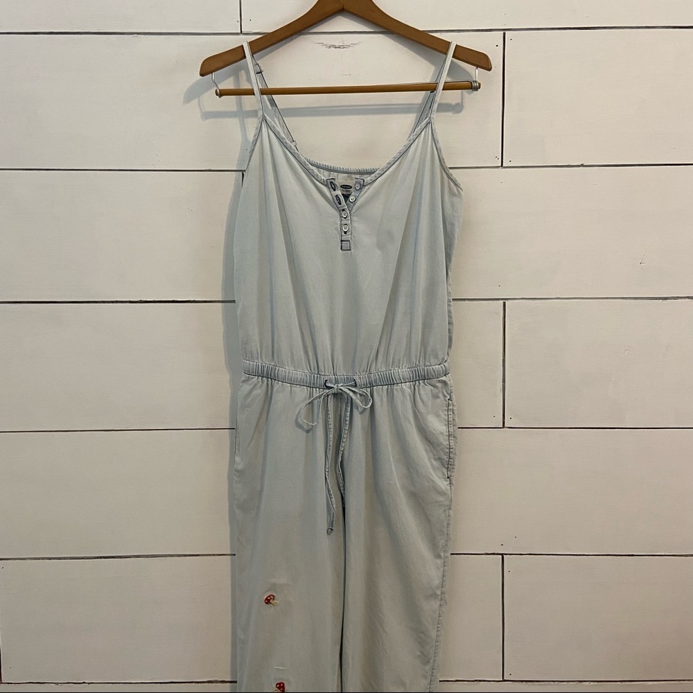 Old Navy Lightweight Light Denim Pantsuit. Size XSmall.